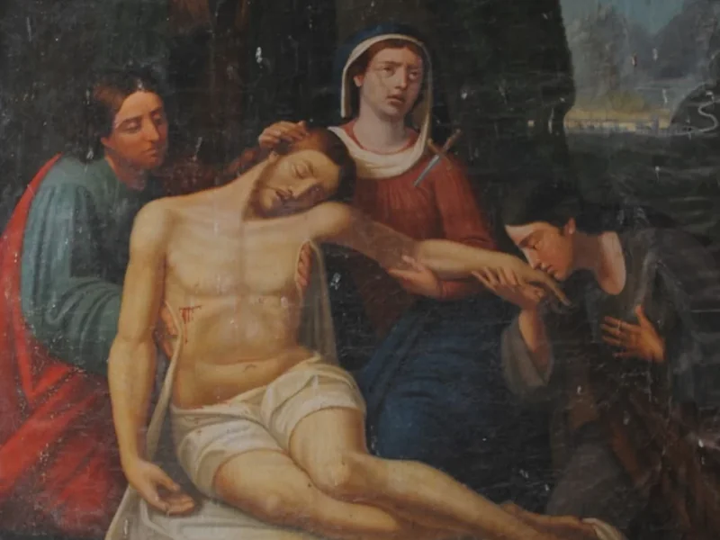 1850-Mariano Agosta - Compianto sul Cristo morto